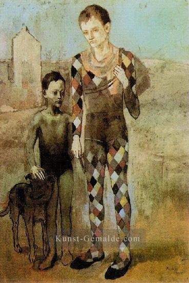 Deux saltimbanques avec un chien 1905 kubist Pablo Picasso Ölgemälde